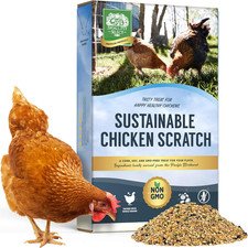 Sustainable Chicken Scratch, Non-Gmo, Corn Free, Soy Free. Locally Sourced Mad