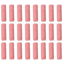 24Pcs 23mm Open Mouth Shoelace Tips Caps, Bright Pink