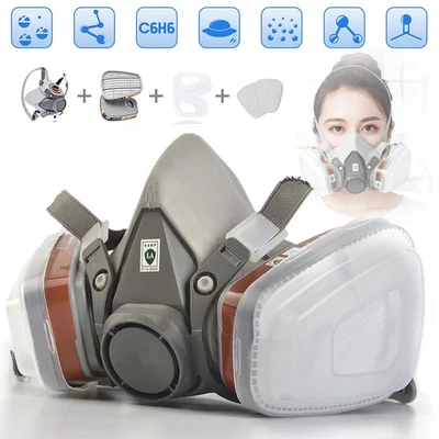 MARKENLOS Protección Respiratoria Media Mascarilla Profesional Mascarilla Antipolvo Mascarilla Pintura con Filtro