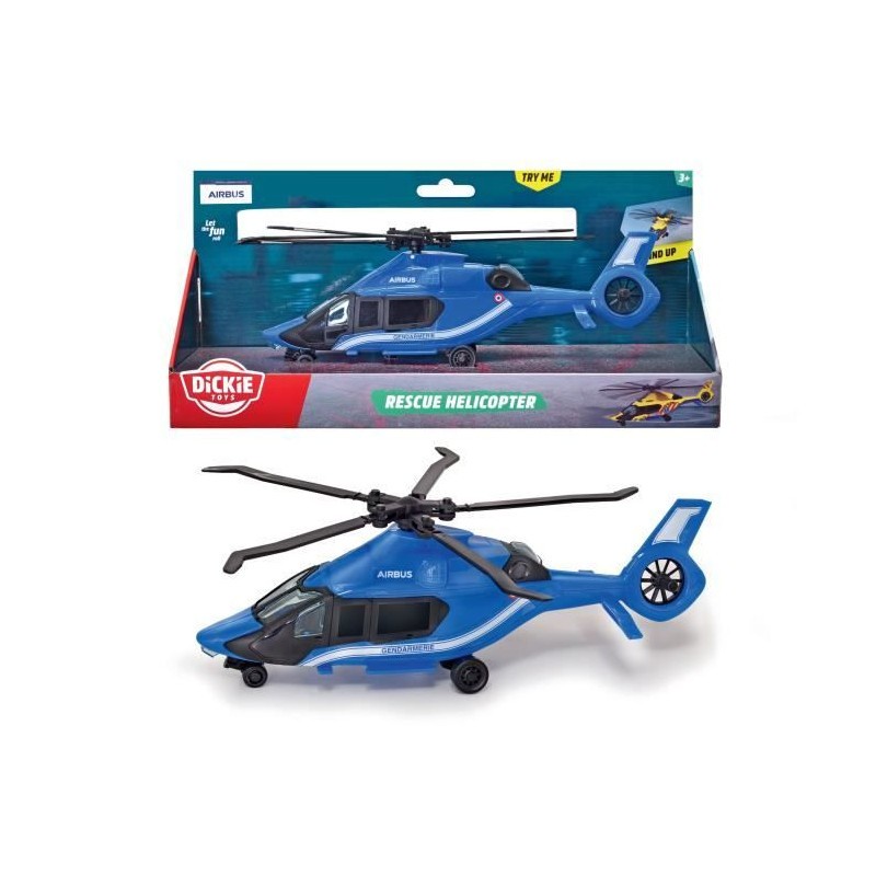 Hélicoptère Airbus Gendarmerie Dickie de 23cm l'idée cadeau parfaite pour les enfants