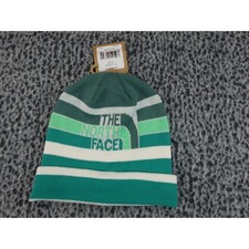 The North Face Retro Logo Beanie Dark Sage Green Striped NF0A7WL8I0F-OS Mens OS