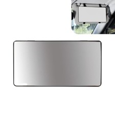 Car Sun Visor Vanity Mirror, ABS Frame Slim HD Glass Elastic Strap Mounting