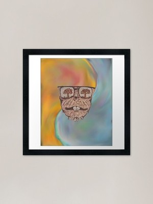 Atomaffe gerahmter Kunstdruck gerahmtes Wandbild Poster Leinwanddruck Bild