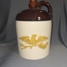 Vintage Cookie Moonshine W/ Eagle, Lid & Handle Made In USA 3722