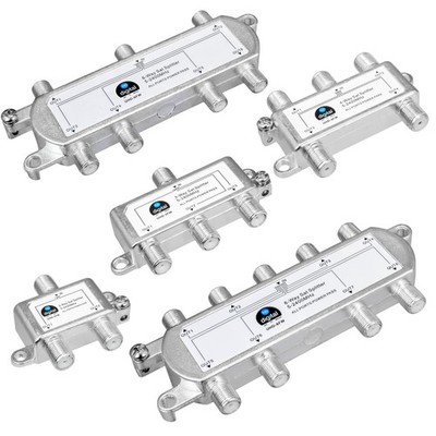 Verteiler Splitter SAT 5-2400MHz HD Erdungsklemme DVB-T2 tauglich 2 3 4 6 8 Fach