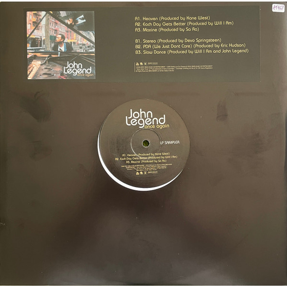 激レア John Legend Once Again LP Sampler John Legend - Once Again LP Sampler (Vinyl 12