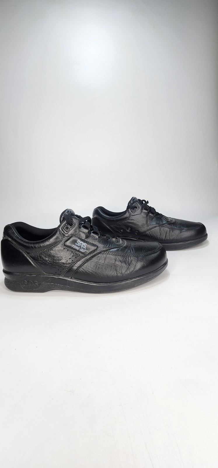 SAS Time Out Shoes Mens Size 9.5M Black Leather Walking Tripad Comfort Made USA