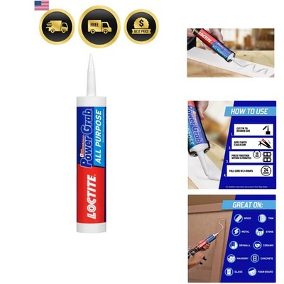 Power Grab Express All Purpose Construction Adhesive, 9 fl oz Cartridge, 1 Pa...