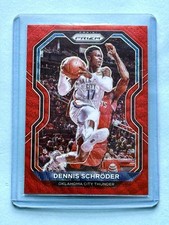 2020-21 Panini Prizm Red Wave Dennis Schröder OKC Thunder #128 Parallel