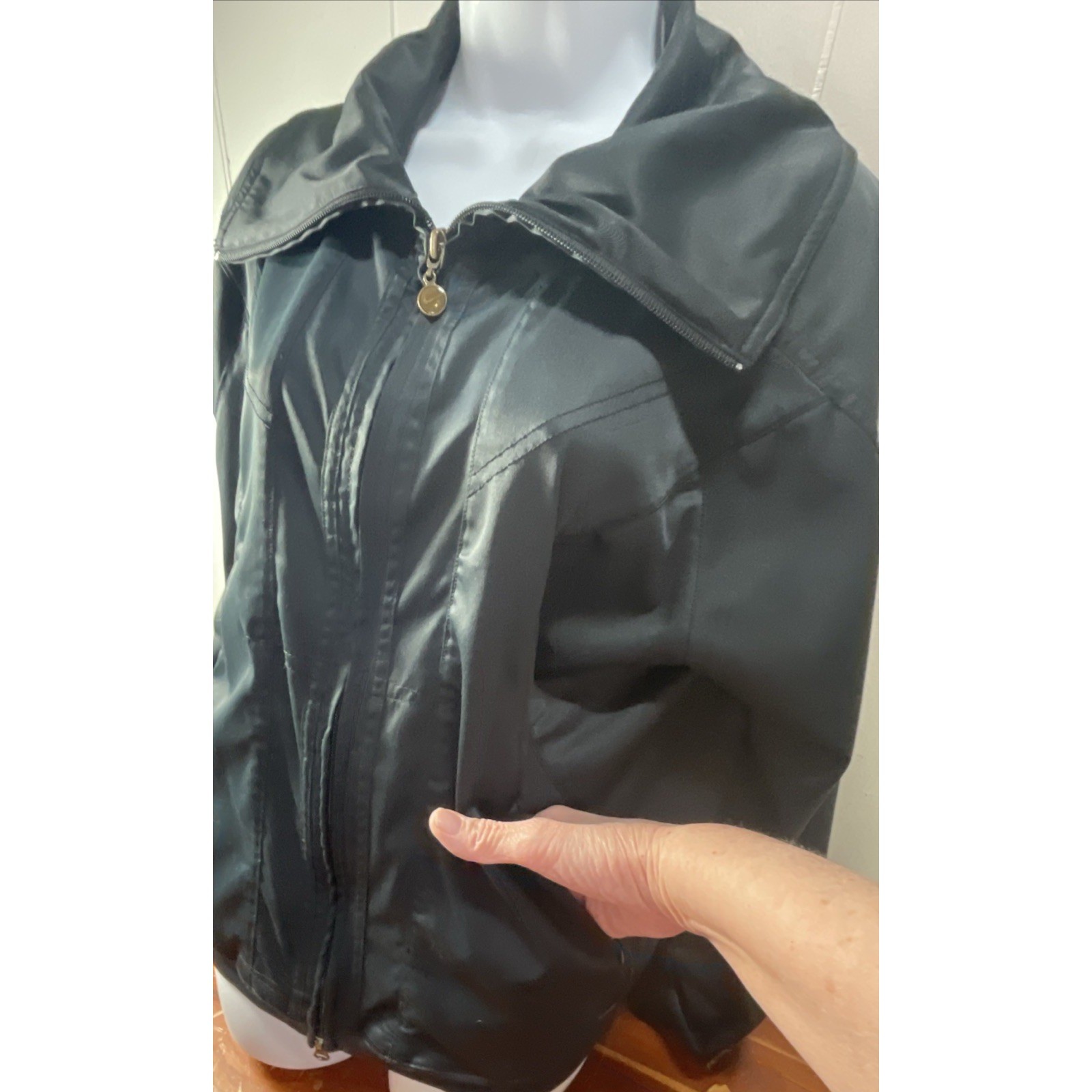 Hidden Phoenix Collar Nike Jacket Teen's XL (16-18 Yr) Full Zip Up Black thumbnail 13