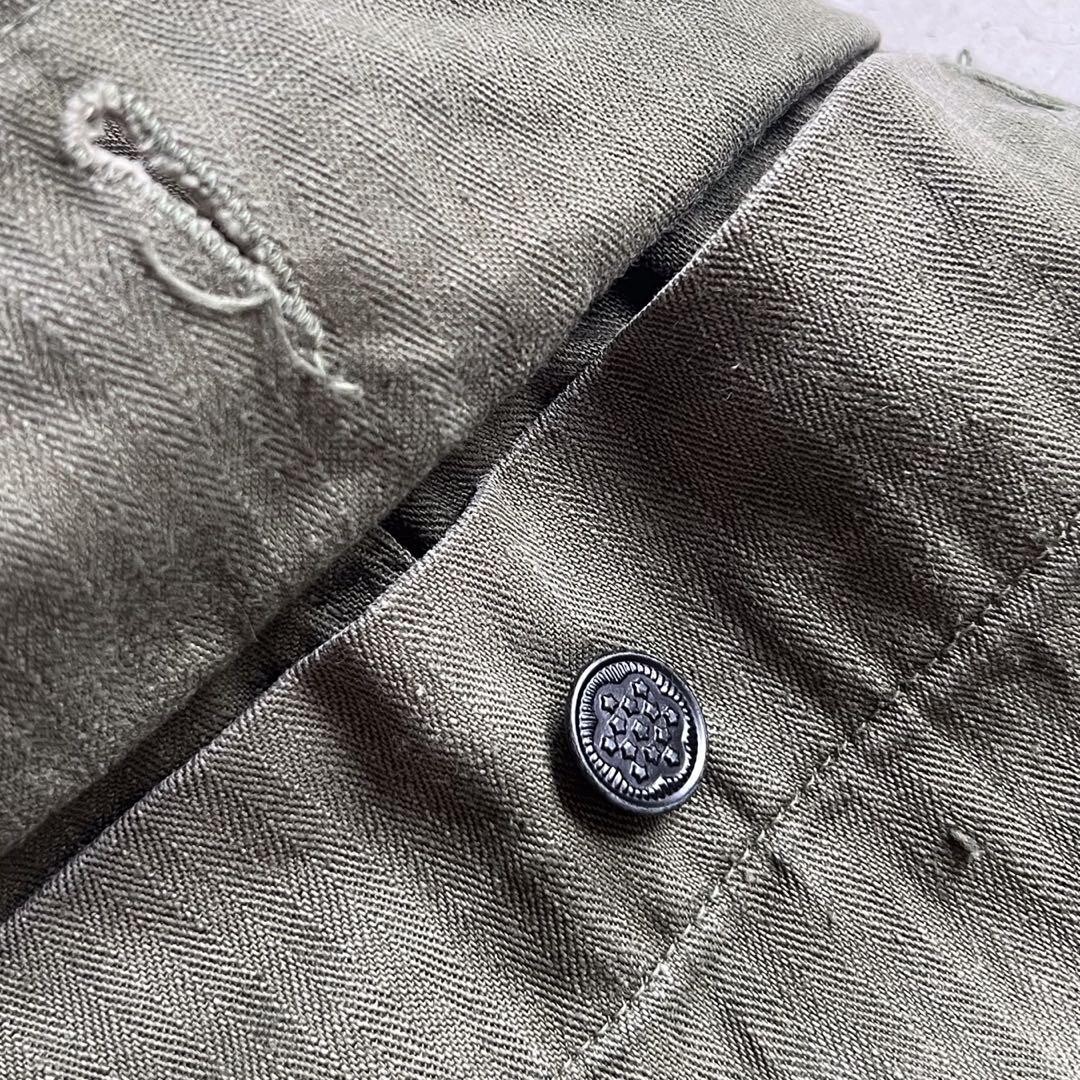 40's U.S. ARMY M-43 HBTパンツ 13Star メタルボタン 40's U.S.ARMY M-43 HBTパンツ 13スターボタン 実寸(33x27位