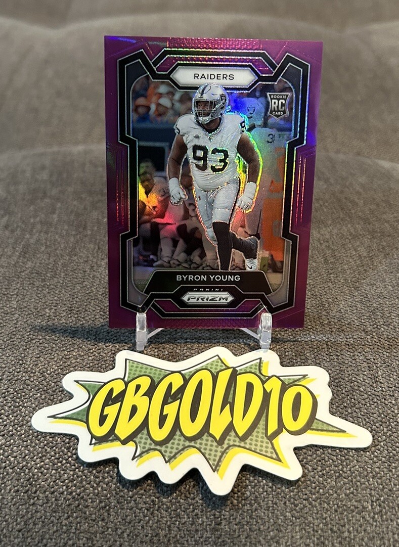 Byron Young 2023 Panini Prizm #355 Rookie Purple /125