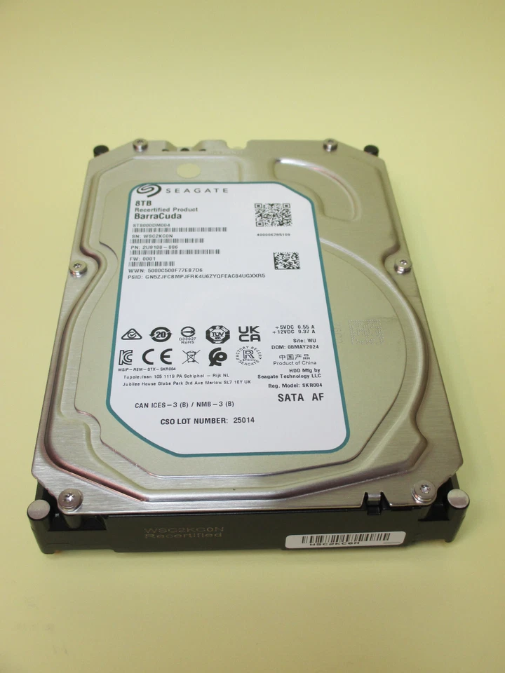 Seagate BarraCuda Serie - ST8000DM004 - interne 3,5" Sata3 Festplatte 8TB - Bild 3 von 4