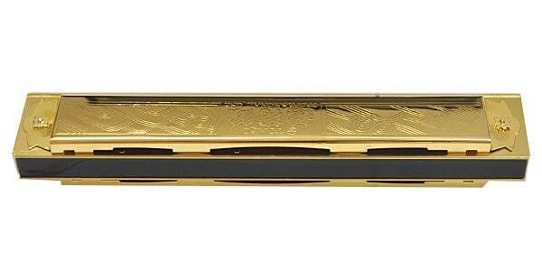 TOMBO Nº1921Gm Llave Super Deluxe Trémolo Armónica 21 agujeros de Japón Foto 4 de 4