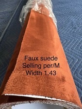 Brown Self Adhesive Faux Suede Fabric Wrap Sticker Felt Stretch for Car Interior
