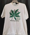 Vintage Keep Off The Grass Weed Pot Leaf Graphic Tee Shirt Washington DC Size L