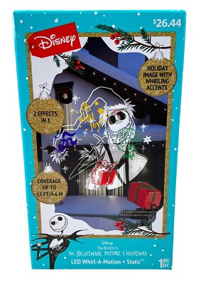 Jack Skellington Nightmare Before Christmas LED Whirl-A-Motion Static Projector