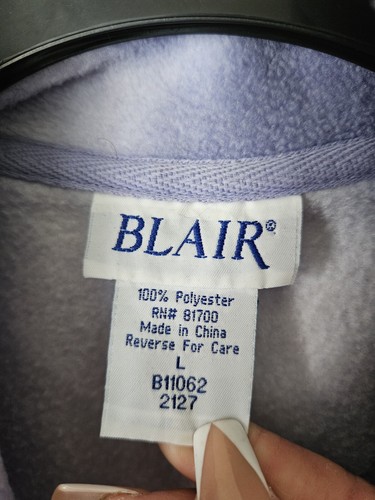 Vintage Purple Blair Kittens & Puppies Fleece Vest Jacket Women's size L - Picture 3 of 3