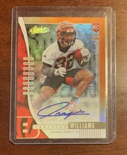 2019 Absolute Orange Spectrum Signatures /50 Trayveon Williams Rookie Auto RC