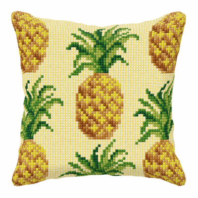 Orchidea Cross Stitch Kit: Cushion: Large: Pineapple