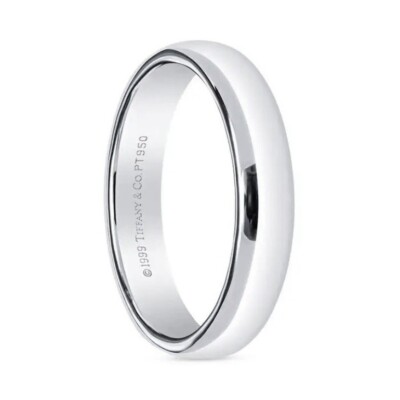 TIFFANY Forever Platinum Lucida Wedding Band Ring