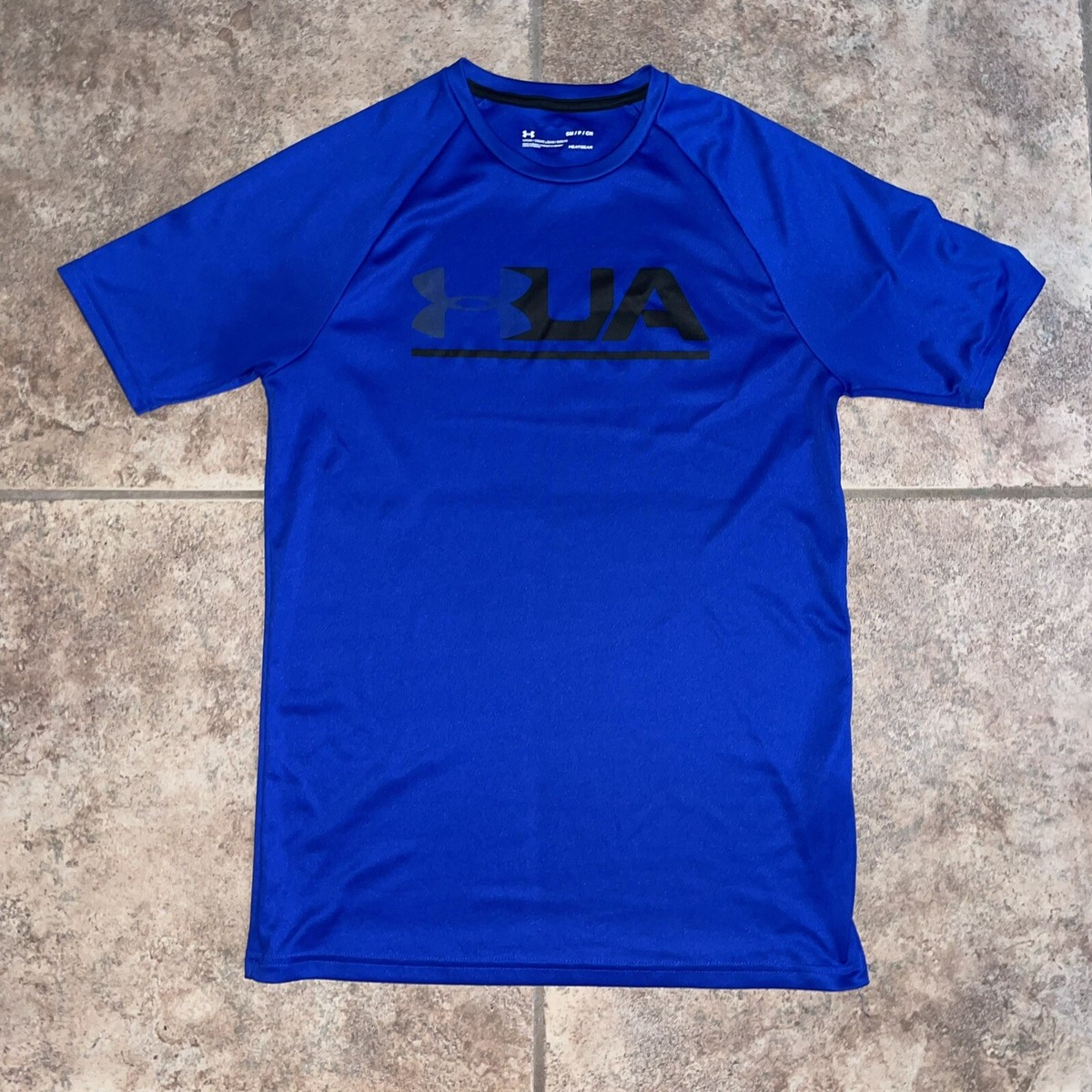 under Armor Loose HeatGear Blue Short Sleeve Shirt Men's Size Small | eBay
