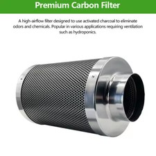 Rhino Pro Carbon Filter 4 Inch Hydroponics Odour Removal 