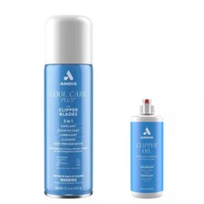 Andis Cool Care Plus 15.5 Oz Spray  Blade Oil 4oz - Clipper Trimmer Clean Lube