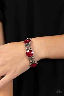 Paparazzi DEVOTED TO DRAMA red bracelet