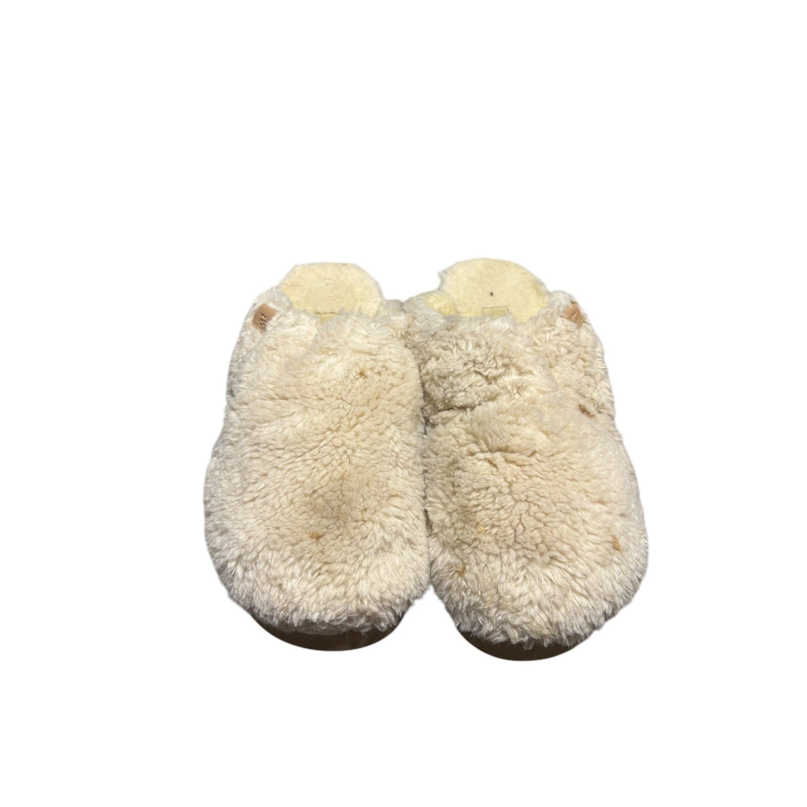UGG FUZZ SUGAR SLIDE SANDALO DONNA NATURALE US 10 UK 8 EU 41 JP 27