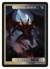 Ficha de demonio vampiro fichas Givemana serie 2 Magic the Gathering Magic The Gathering Magic The Gathering