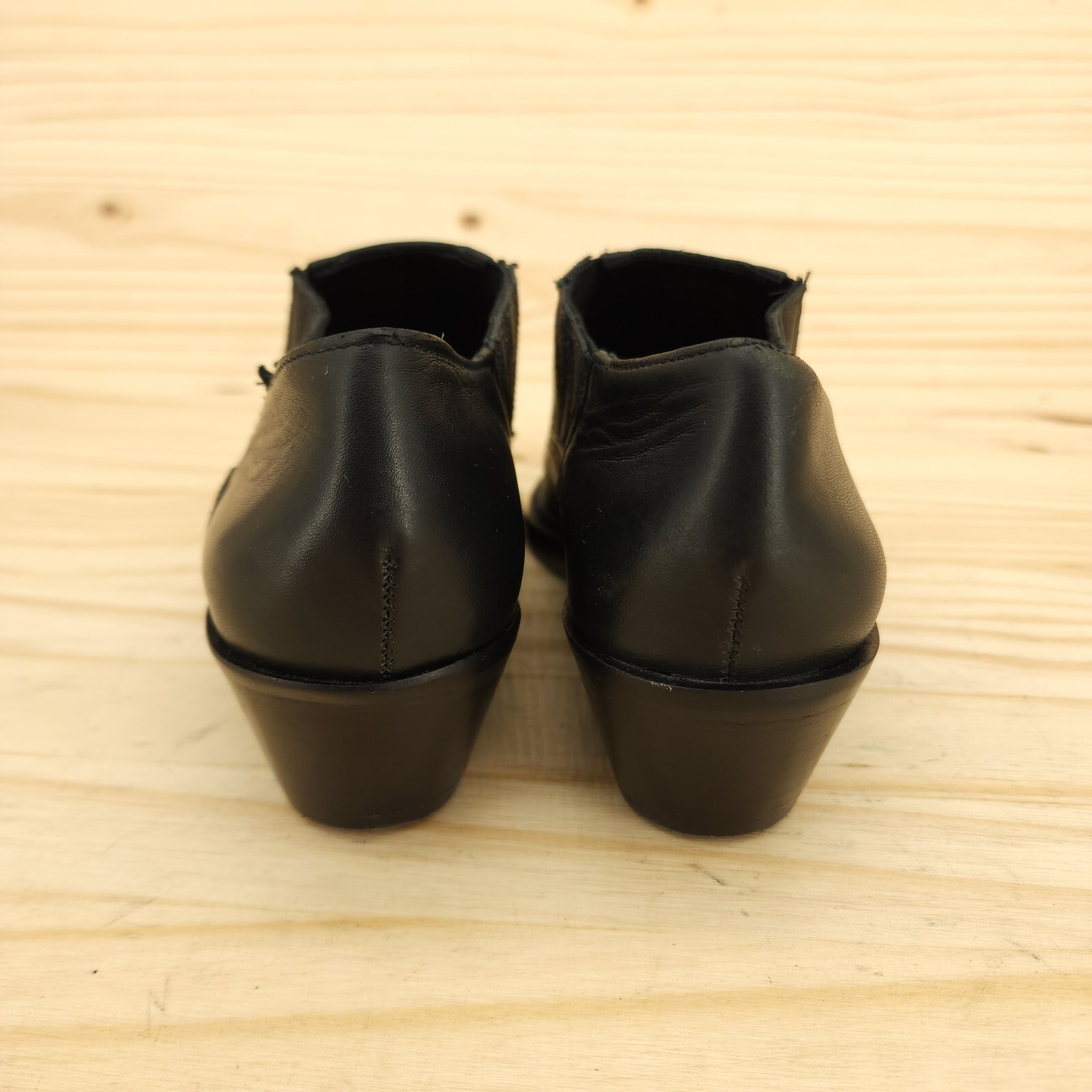 Gianni Bini Women's Cowboy Booties Sz 6 M Black Leather Western Cowgirl Outdoor