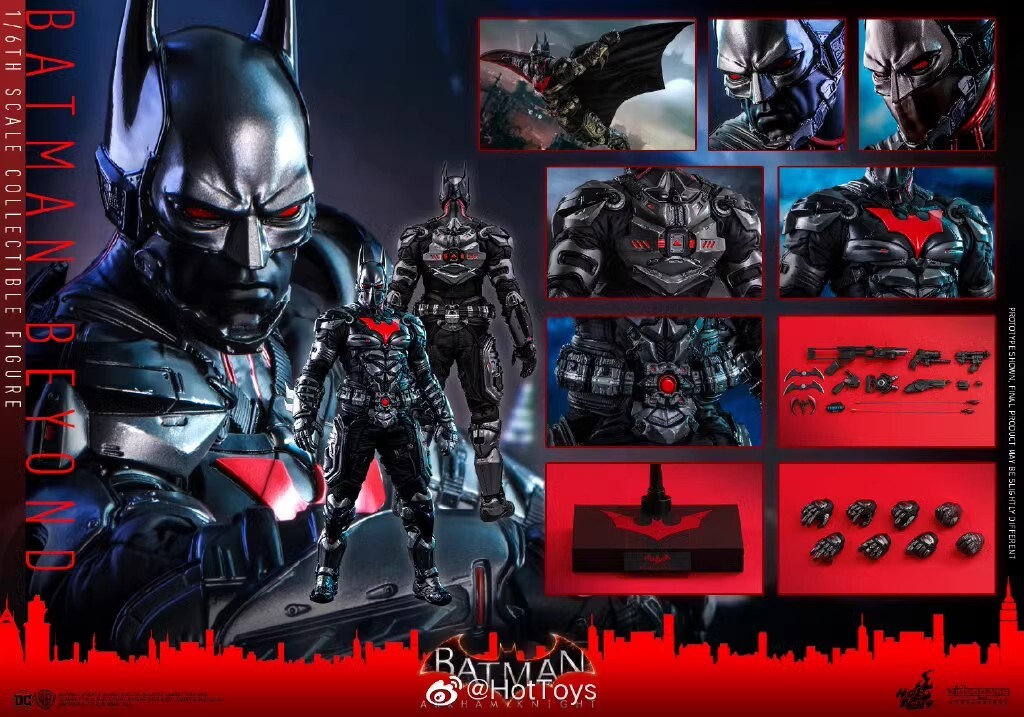 HOTTOYS HT VGM39 Batman Arkham Knight Batman Future Edition 1/6