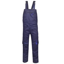 Bib and Brace Overalls Heavy Duty Work Trousers Dungaress 4 Colours Pockets