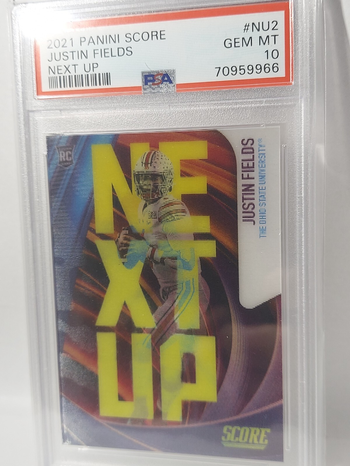 Justin Fields Panini Score Next Up #NU2 Base