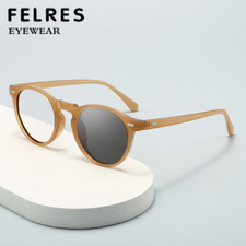 Round Women Photochromic Reading Glasses Trend Designer Men Outdoor Sunglasses