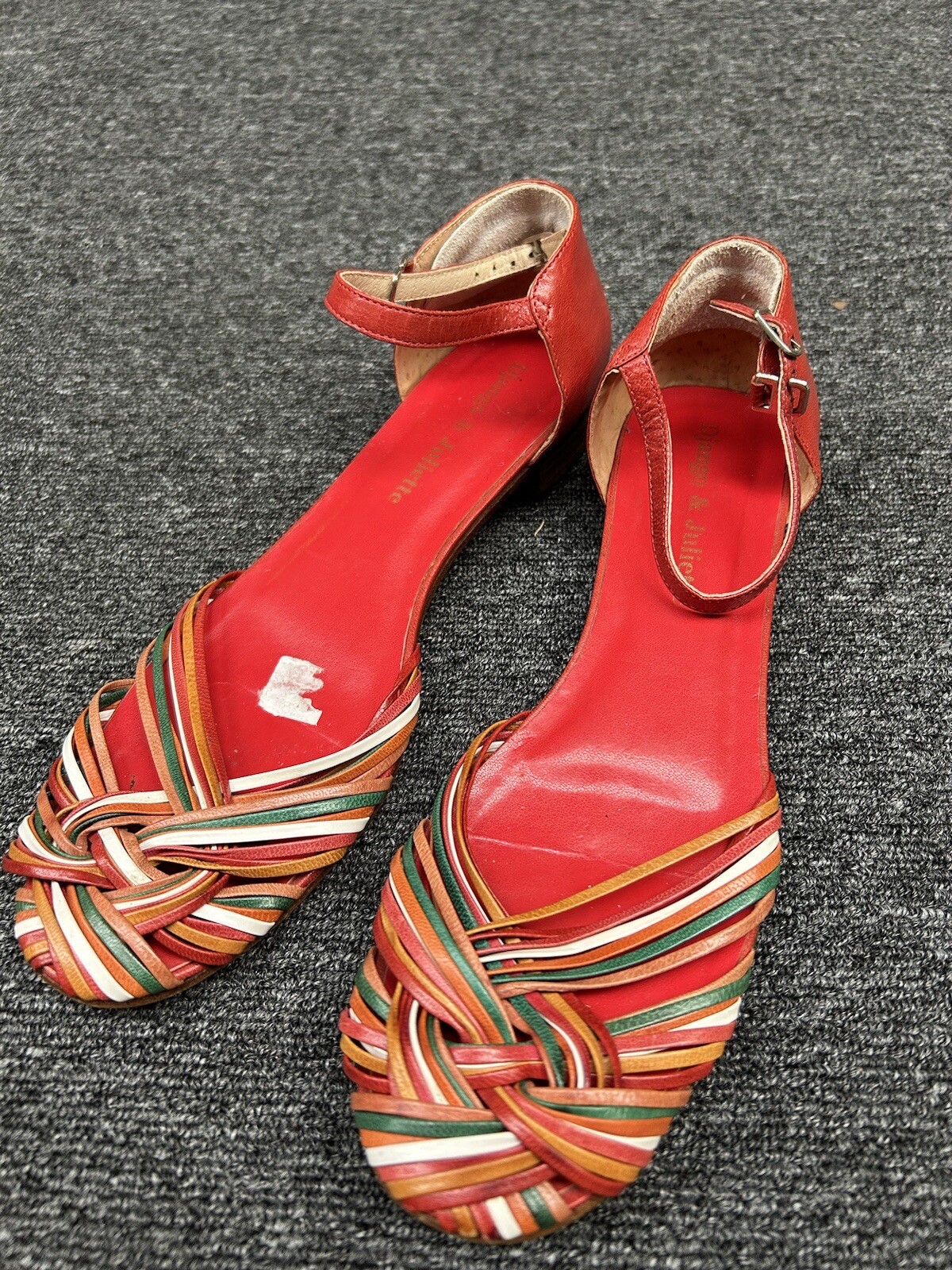 Django And Juliette Women S Multicoloured Woven Casual Sandals Shoes