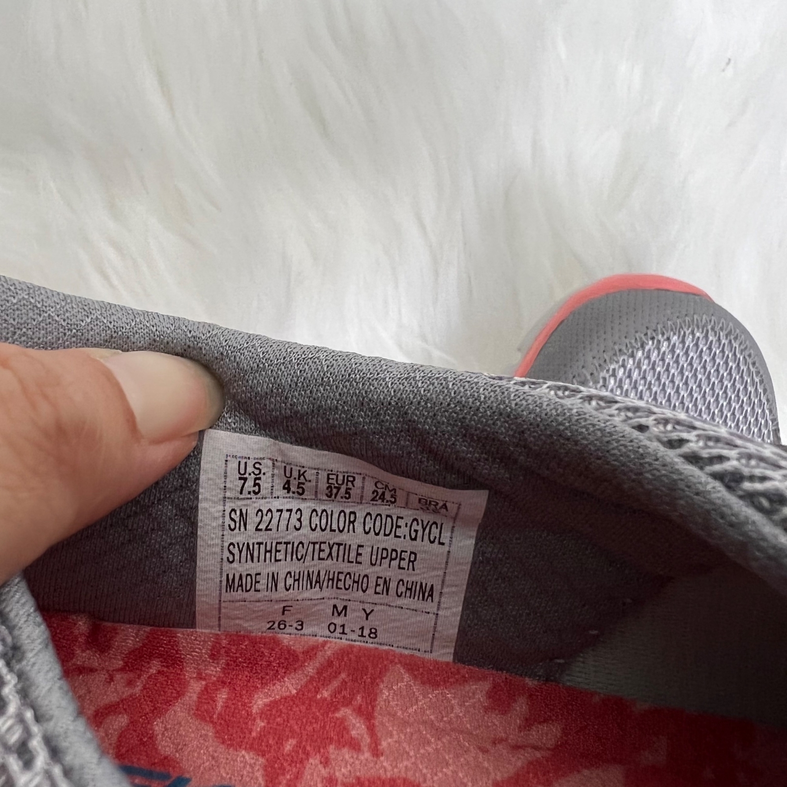 Skechers Gray Pink Gratis Breezy City Slip On Sneakers Lightweight