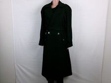 I.d.f. Double Breasted Trench Jacket Size: 44" Bust Black