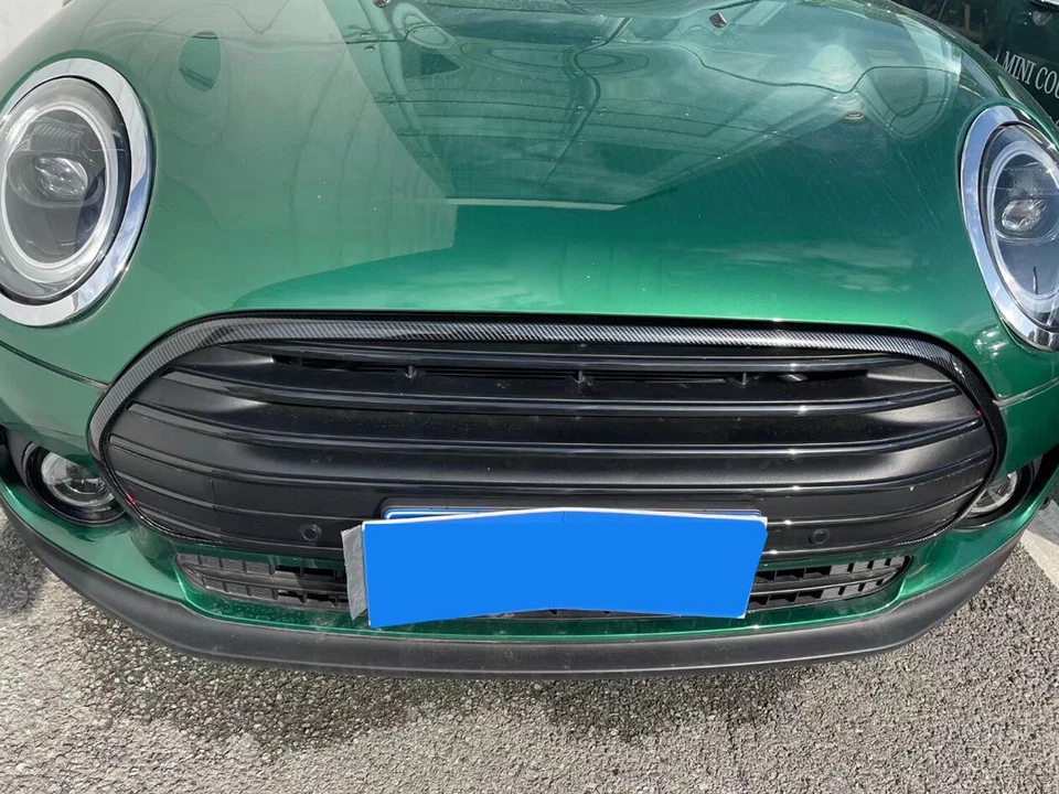 Griglia griglia centrale anteriore stile carbonio copertura bordo per Mini Clubman F54 2022 2023 - Immagine 4 di 4