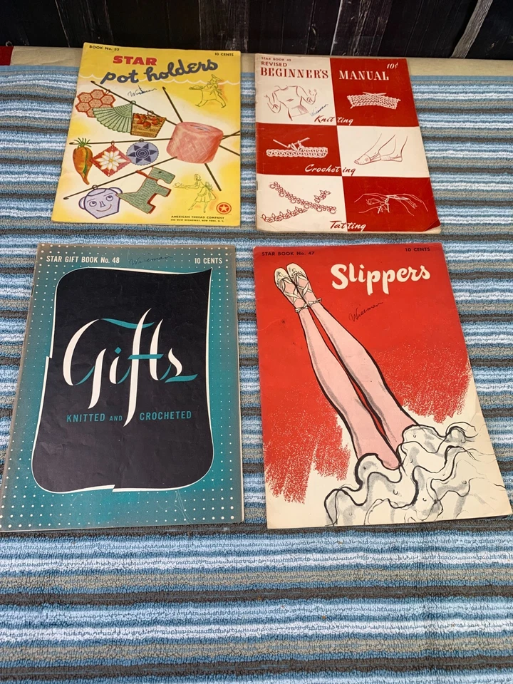 1941-1953 Lote de 20 REVISTAS ANTIGUAS DE CROCHET & KNIT, Star Book, Coats & Clark's Foto 2 de 4