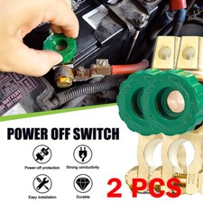 2x Car Battery Terminals Quick Disconnect Boat Top Post Off Master Kill Switch