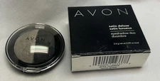 Avon Satin Felix Eyeshadow Duo Grey Matters Black Gray New Old Stock