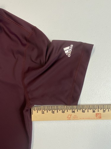 Mississippi State Shirt Adidas Golf Polo Small Maroon Bulldogs MSU College Ball - Picture 9 of 11