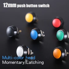 12mm Metal Spherical Electronic Button Mini IP67Button With Lock Self-reset 50mA