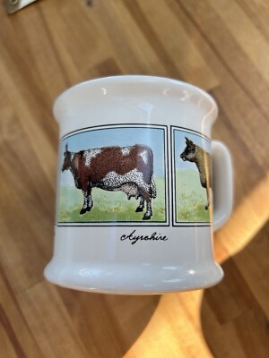 John Buck Vintage Steinzeug Kaffeebecher Rinder. Made In Japan. MR22031