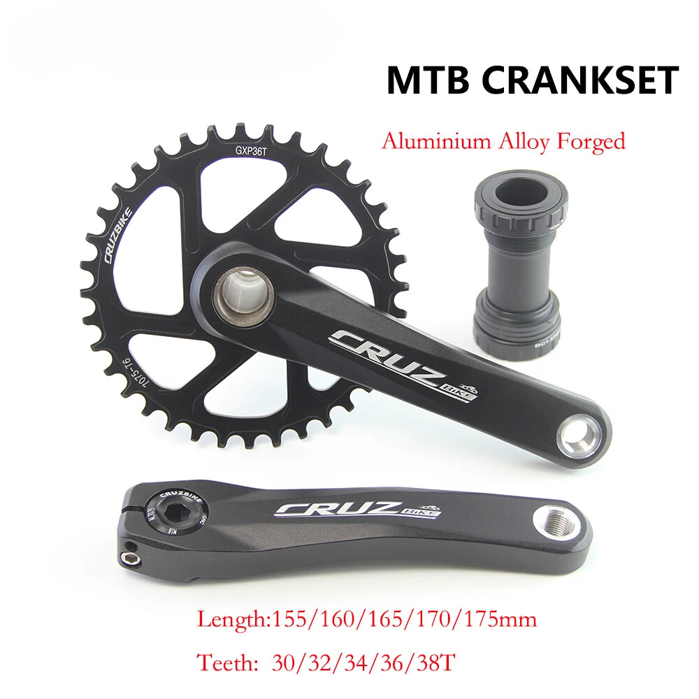 Guarnitura pedivella per mountain bike 155-175mm