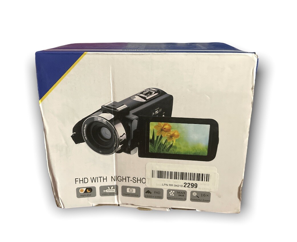 Video Camera WiFi Camcorder, FHD 1080P 30FPS 26MP IR Night V