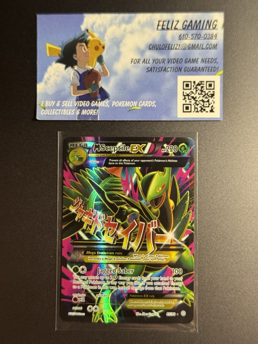Mega M Sceptile EX Full Art Holo 85/98 XY Ancient Origins NM/MINT