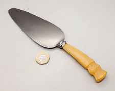 Vintage Dykehead Stainless with Carved Scottish Thistle Horn Handle Pie Server